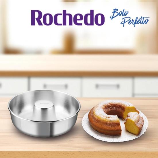 Forma Redonda Rochedo Bolo Perfeito Polida 24cm por 540,00 à vista no boleto/pix ou parcele em até 10x sem juros. Compre na loja Mundomax!