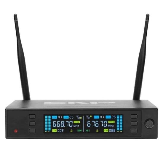 Microfone Sem Fio Duplo SKP Clarity II por 1.599,00 à vista no boleto/pix ou parcele em até 12x sem juros. Compre na loja Mundomax!