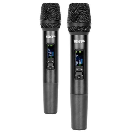 Microfone Sem Fio Duplo SKP Clarity II por 1.599,00 à vista no boleto/pix ou parcele em até 12x sem juros. Compre na loja Mundomax!