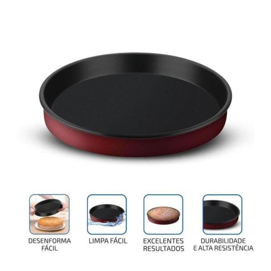 Forma Redonda Rochedo Bolo Perfeito Antiaderente 30cm por 620,00 à vista no boleto/pix ou parcele em até 10x sem juros. Compre na loja Mundomax!