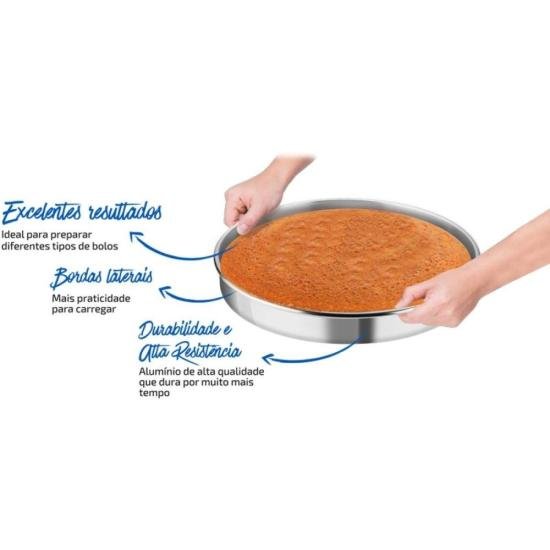 Forma Redonda Rochedo Bolo Perfeito Polido 30cm por 659,00 à vista no boleto/pix ou parcele em até 10x sem juros. Compre na loja Mundomax!