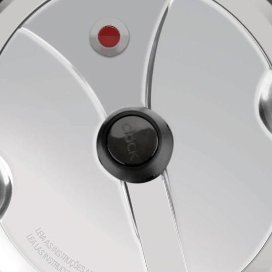 Panela de Pressão Fechamento Interno Clock Eco 4,5L por 123,00 à vista no boleto/pix ou parcele em até 4x sem juros. Compre na loja Mundomax!