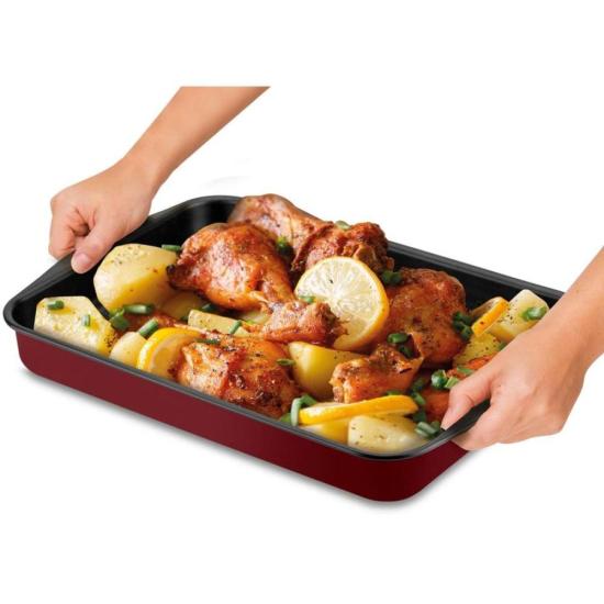 Assadeira Retangular Rochedo Dura+ Antiaderente 44x30cm por 0,00 à vista no boleto/pix ou parcele em até 1x sem juros. Compre na loja Mundomax!