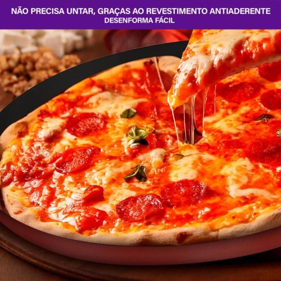 Assadeira de Pizza Rochedo Dura+ com Revestimento Antiaderente 35cm por 659,00 à vista no boleto/pix ou parcele em até 10x sem juros. Compre na loja Mundomax!