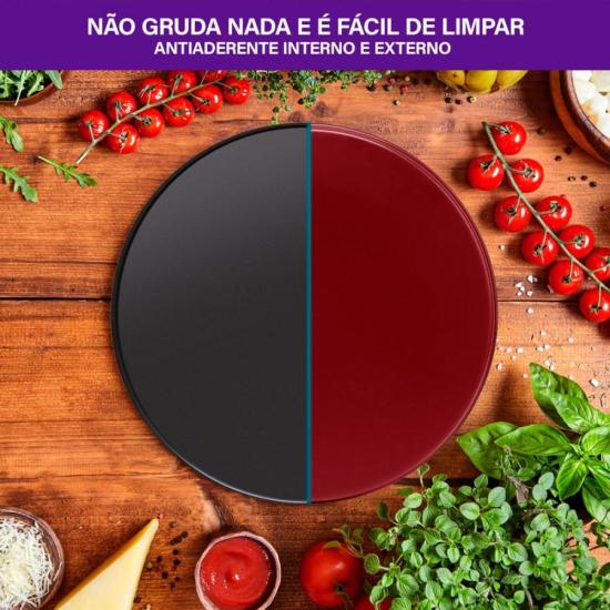 Assadeira de Pizza Rochedo Dura+ com Revestimento Antiaderente 35cm por 659,00 à vista no boleto/pix ou parcele em até 10x sem juros. Compre na loja Mundomax!
