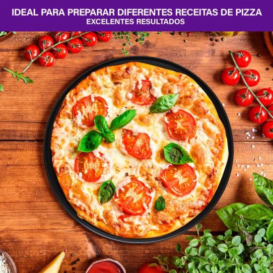 Assadeira de Pizza Rochedo Dura+ com Revestimento Antiaderente 35cm por 659,00 à vista no boleto/pix ou parcele em até 10x sem juros. Compre na loja Mundomax!