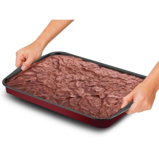 Assadeira Retangular Rochedo Dura+ Antiaderente 37,3x25,5cm por 0,00 à vista no boleto/pix ou parcele em até 1x sem juros. Compre na loja Mundomax!