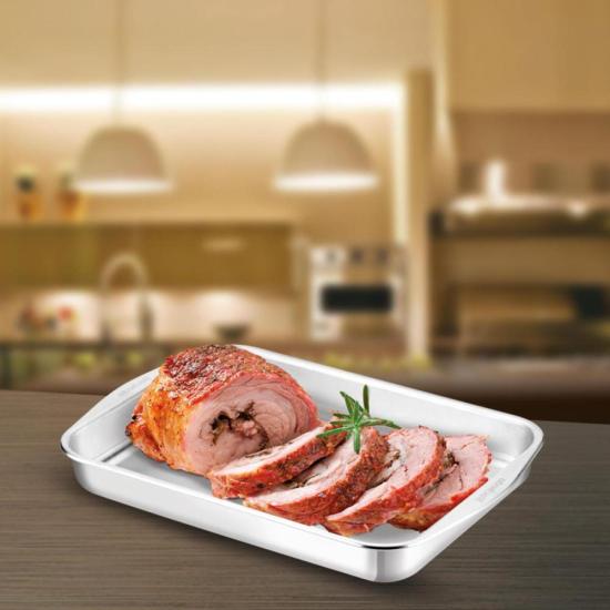 Assadeira Retangular Rochedo Dura+ Polida por 0,00 à vista no boleto/pix ou parcele em até 1x sem juros. Compre na loja Mundomax!