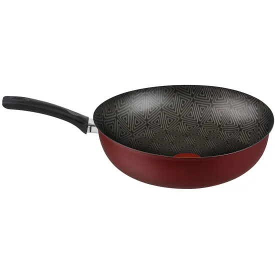 Frigideira Wok Rochedo Facilita Vermelho 28cm (87030)