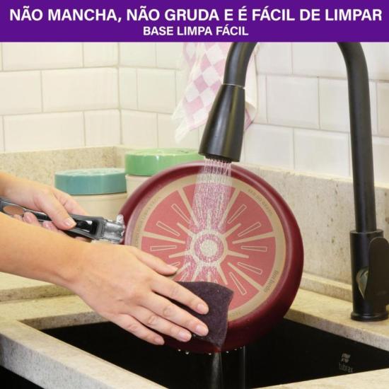 Frigideira Wok Rochedo Facilita Vermelho 28cm por 416,00 à vista no boleto/pix ou parcele em até 10x sem juros. Compre na loja Mundomax!
