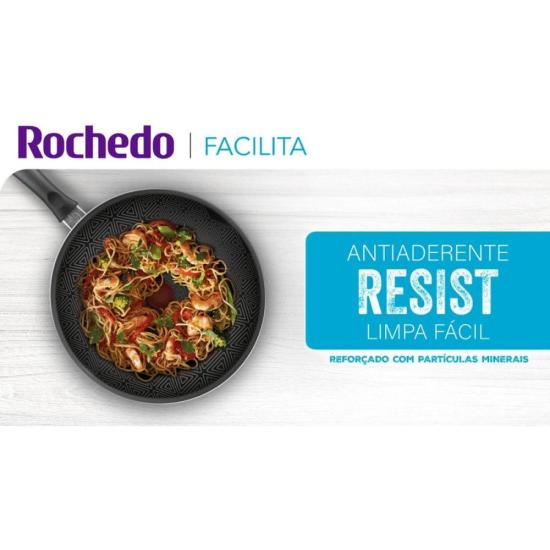 Frigideira Wok Rochedo Facilita Vermelho 28cm por 416,00 à vista no boleto/pix ou parcele em até 10x sem juros. Compre na loja Mundomax!