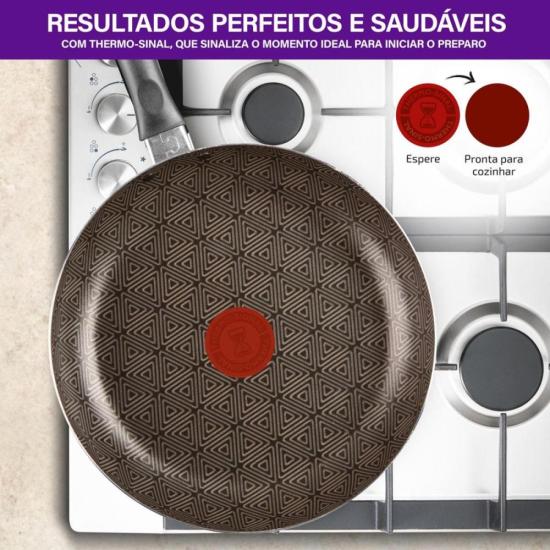 Frigideira Rochedo Facilita Vermelho 24cm por 274,00 à vista no boleto/pix ou parcele em até 10x sem juros. Compre na loja Mundomax!