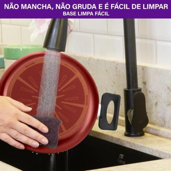 Caçarola Rochedo Facilita Vermelho 20cm por 376,00 à vista no boleto/pix ou parcele em até 10x sem juros. Compre na loja Mundomax!