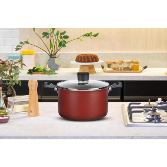 Caçarola Rochedo Facilita Vermelho 20cm por 376,00 à vista no boleto/pix ou parcele em até 10x sem juros. Compre na loja Mundomax!