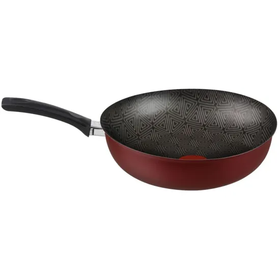Frigideira Wok Rochedo Facilita Vermelho 24cm (87038)