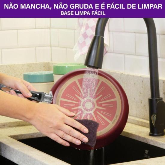 Frigideira Wok Rochedo Facilita Vermelho 24cm por 370,00 à vista no boleto/pix ou parcele em até 10x sem juros. Compre na loja Mundomax!