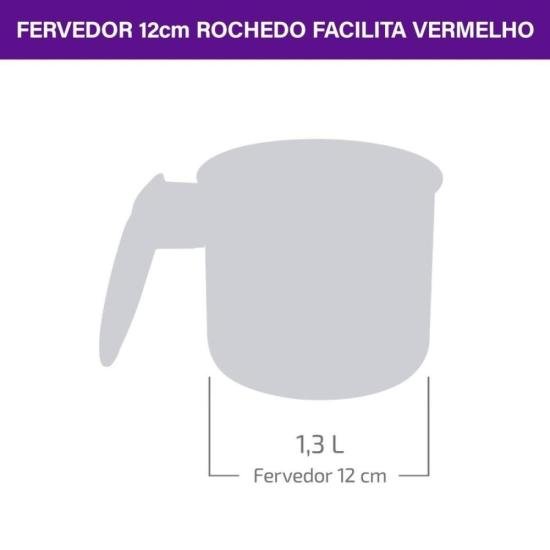 Fervedor Rochedo Facilita Vermelho 12cm por 170,00 à vista no boleto/pix ou parcele em até 6x sem juros. Compre na loja Mundomax!