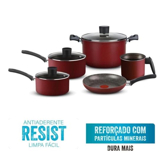 Jogo de Panelas Rochedo Facilita Vermelho 5 Peças por 642,00 à vista no boleto/pix ou parcele em até 10x sem juros. Compre na loja Mundomax!