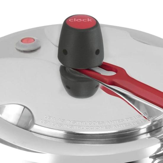Panela de Pressão Clock Original+ Fechamento Interno 4,5L por 137,00 à vista no boleto/pix ou parcele em até 5x sem juros. Compre na loja Mundomax!
