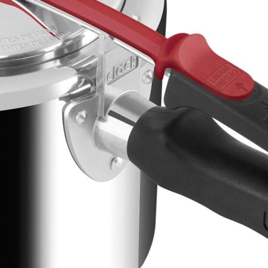 Panela de Pressão Clock Original+ Fechamento Interno 4,5L por 137,00 à vista no boleto/pix ou parcele em até 5x sem juros. Compre na loja Mundomax!