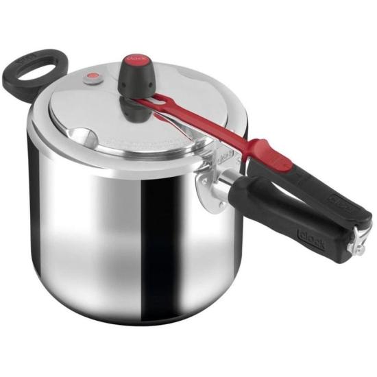 Panela de Pressão Clock Original+ Fechamento Interno 7L por 171,00 à vista no boleto/pix ou parcele em até 6x sem juros. Compre na loja Mundomax!