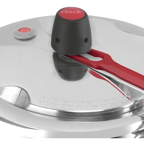 Panela de Pressão Clock Original+ Fechamento Interno 3L por 118,00 à vista no boleto/pix ou parcele em até 4x sem juros. Compre na loja Mundomax!