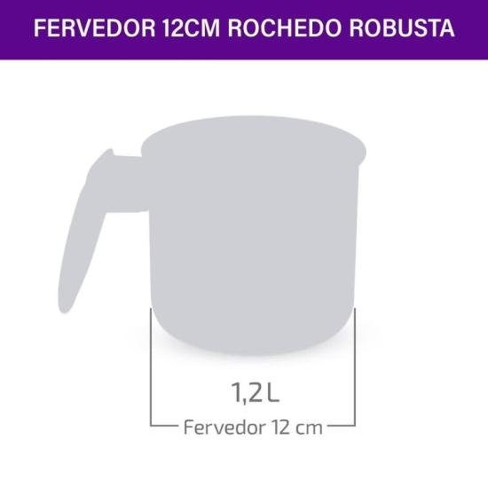 Fervedor Rochedo Robusta Grafite 12cm por 192,00 à vista no boleto/pix ou parcele em até 7x sem juros. Compre na loja Mundomax!