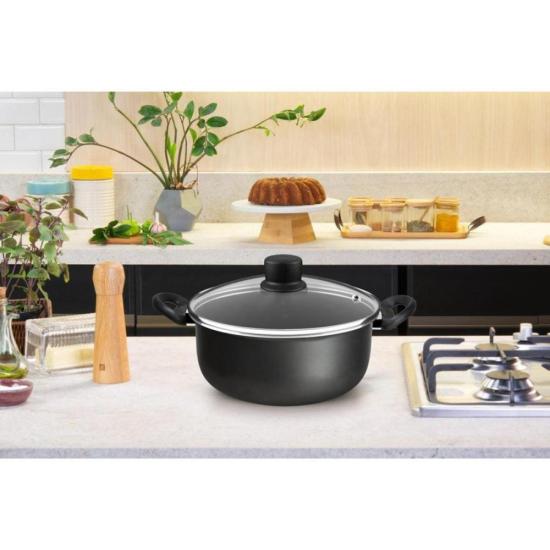 Caçarola Rochedo Robusta Grafite 24cm por 546,00 à vista no boleto/pix ou parcele em até 10x sem juros. Compre na loja Mundomax!