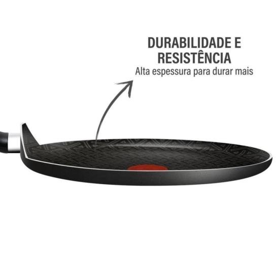 Frigideira Rasa Rochedo Robusta Grafite 30cm por 626,00 à vista no boleto/pix ou parcele em até 10x sem juros. Compre na loja Mundomax!