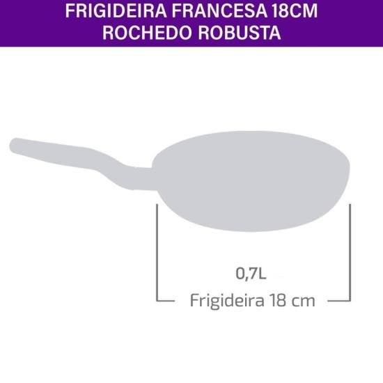 Frigideira Rochedo Robusta Grafite 18cm por 288,00 à vista no boleto/pix ou parcele em até 10x sem juros. Compre na loja Mundomax!