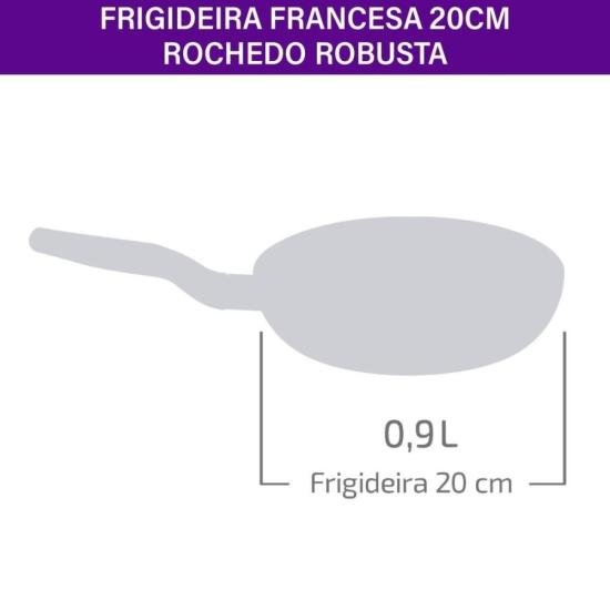 Frigideira Rochedo Robusta Grafite 20cm por 349,00 à vista no boleto/pix ou parcele em até 10x sem juros. Compre na loja Mundomax!