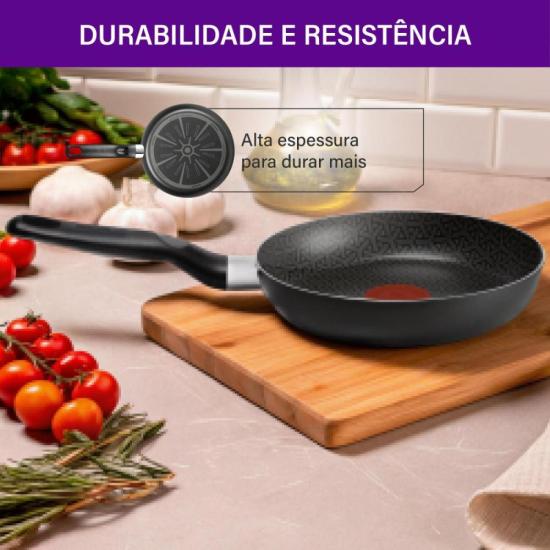 Frigideira Rochedo Robusta Grafite 24cm por 389,00 à vista no boleto/pix ou parcele em até 10x sem juros. Compre na loja Mundomax!