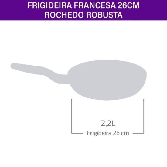 Frigideira Rochedo Robusta Grafite 26cm por 444,00 à vista no boleto/pix ou parcele em até 10x sem juros. Compre na loja Mundomax!