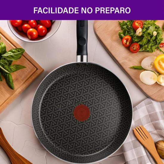 Frigideira Rochedo Robusta Grafite 30cm por 508,00 à vista no boleto/pix ou parcele em até 10x sem juros. Compre na loja Mundomax!