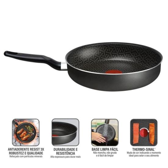 Frigideira Funda Rochedo Robusta Grafite 24cm por 843,00 à vista no boleto/pix ou parcele em até 10x sem juros. Compre na loja Mundomax!