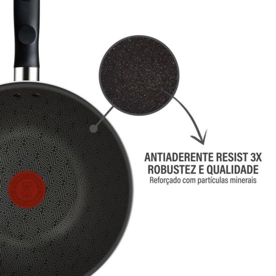 Frigideira Wok Rochedo Robusta Grafite 25cm por 481,00 à vista no boleto/pix ou parcele em até 10x sem juros. Compre na loja Mundomax!