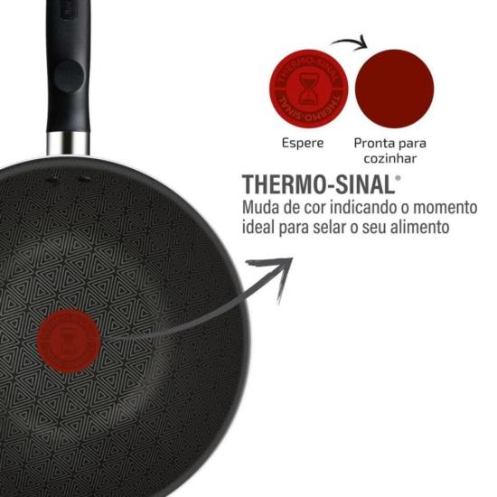 Frigideira Wok Rochedo Robusta Grafite 25cm por 481,00 à vista no boleto/pix ou parcele em até 10x sem juros. Compre na loja Mundomax!