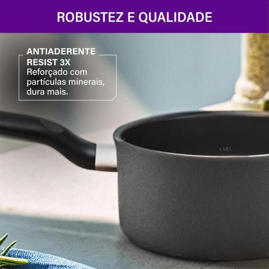 Panela Rochedo Robusta Grafite 20cm por 433,00 à vista no boleto/pix ou parcele em até 10x sem juros. Compre na loja Mundomax!