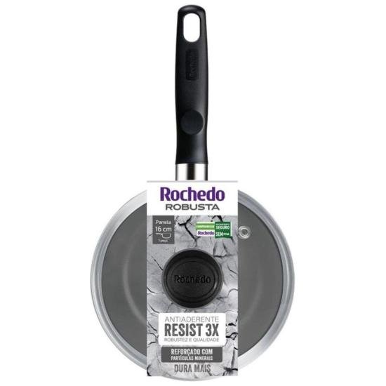 Panela Rochedo Robusta Grafite 16cm por 321,00 à vista no boleto/pix ou parcele em até 10x sem juros. Compre na loja Mundomax!