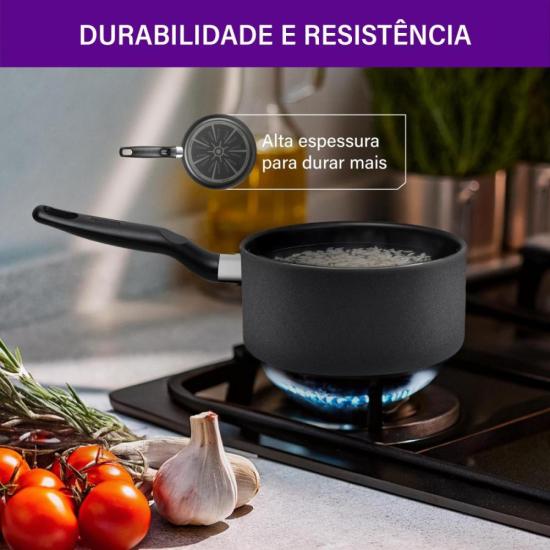 Panela Rochedo Robusta Grafite 16cm por 321,00 à vista no boleto/pix ou parcele em até 10x sem juros. Compre na loja Mundomax!