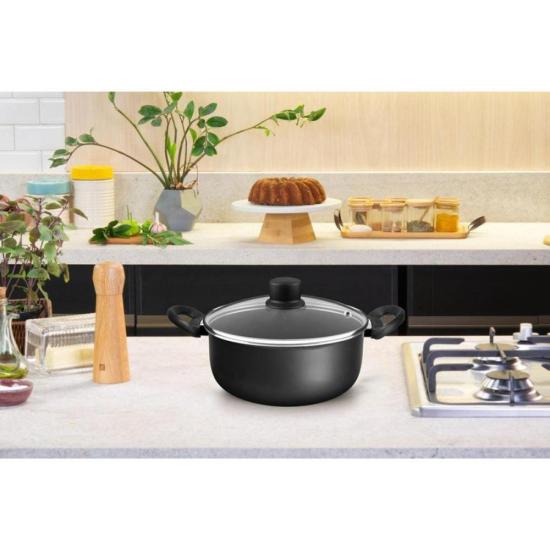 Caçarola Rochedo Robusta Grafite 20cm por 466,00 à vista no boleto/pix ou parcele em até 10x sem juros. Compre na loja Mundomax!