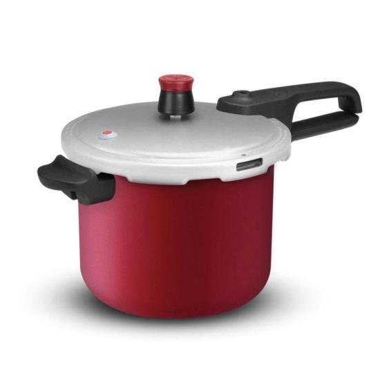 Panela de Pressão Rochedo Segura Fechamento Externo 4,5 Litros Vermelha por 0,00 à vista no boleto/pix ou parcele em até 1x sem juros. Compre na loja Mundomax!