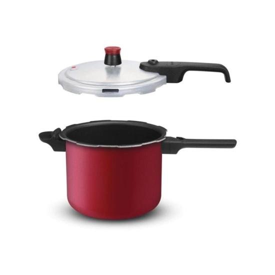 Panela de Pressão Rochedo Segura Fechamento Externo 4,5 Litros Vermelha por 0,00 à vista no boleto/pix ou parcele em até 1x sem juros. Compre na loja Mundomax!