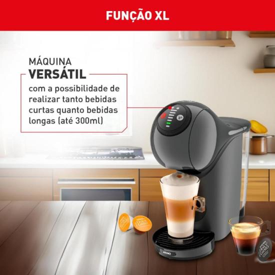 Cafeteira Espresso Arno Nescafé Dolce Gusto Genio S Basic Grafite 127v por 534,00 à vista no boleto/pix ou parcele em até 10x sem juros. Compre na loja Mundomax!