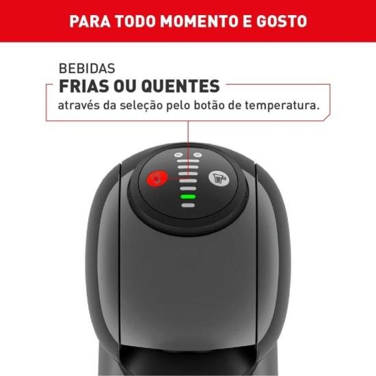 Cafeteira Espresso Arno Nescafé Dolce Gusto Genio S Basic Grafite 220v por 534,00 à vista no boleto/pix ou parcele em até 10x sem juros. Compre na loja Mundomax!
