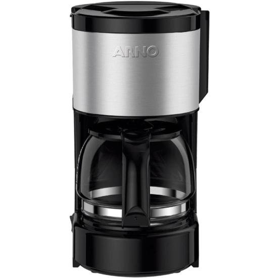 Cafeteira Elétrica Arno Perfectta Inox 600ml Jarra de Vidro 127V por 164,00 à vista no boleto/pix ou parcele em até 6x sem juros. Compre na loja Mundomax!