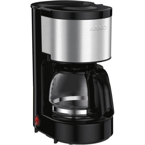 Cafeteira Elétrica Arno Perfectta Inox 600ml Jarra de Vidro 220V por 164,00 à vista no boleto/pix ou parcele em até 6x sem juros. Compre na loja Mundomax!