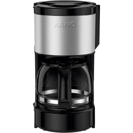 Cafeteira Elétrica Arno Perfectta Inox 600ml Jarra de Vidro 220V por 164,00 à vista no boleto/pix ou parcele em até 6x sem juros. Compre na loja Mundomax!