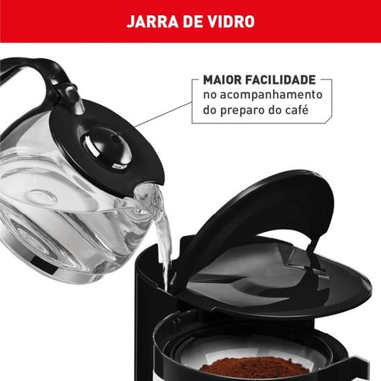 Cafeteira Elétrica Arno Perfectta Inox 600ml Jarra de Vidro 220V por 164,00 à vista no boleto/pix ou parcele em até 6x sem juros. Compre na loja Mundomax!