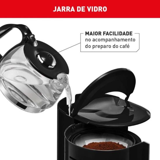 Cafeteira Elétrica Arno Classic Preta 127V por 159,00 à vista no boleto/pix ou parcele em até 6x sem juros. Compre na loja Mundomax!